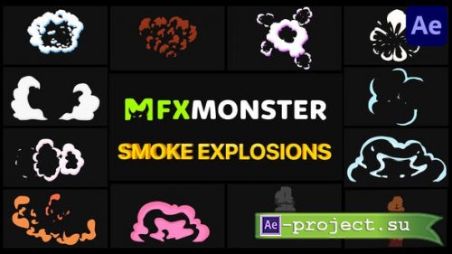 Videohive - Smoke Explosions Pack | After Effects - 32288572 - Project & Script for After Effects