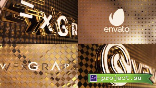 Videohive - Black&White Gold Logo Opener - 24000531 - Project for After Effects