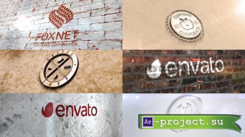 Videohive - Photo Realistic Logo Mockup Pack 04 : Wall Pack - 32280661 - Project for After Effects