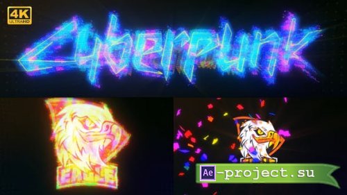 Videohive - Colorful Cyber Glitch Logo - 30172277 - Project for After Effects