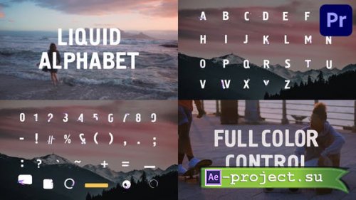 Videohive - Liquid Alphabet | Premiere Pro MOGRT - 32271700
