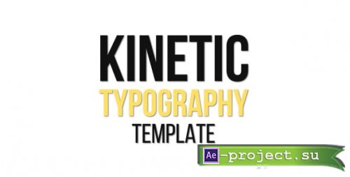 Videohive - Kinetic Typography - 17388750 - Project for After Effects