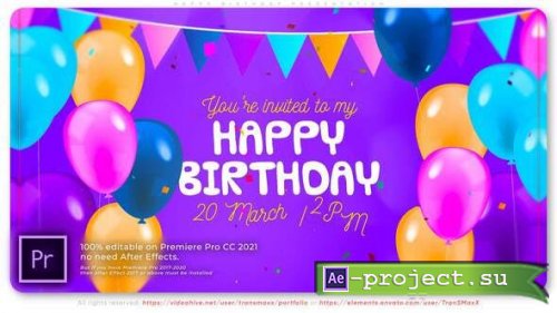 Videohive - Happy Birthday Presentation - 32299191 - Premiere Pro Templates