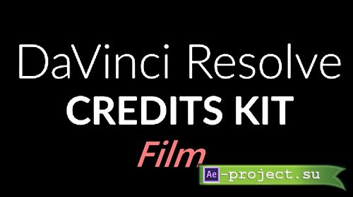 Film Credits Kit 629092 - DaVinci Resolve