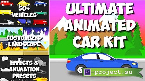 Ultimate Animated Car Kit 727820 - Project for After Effects