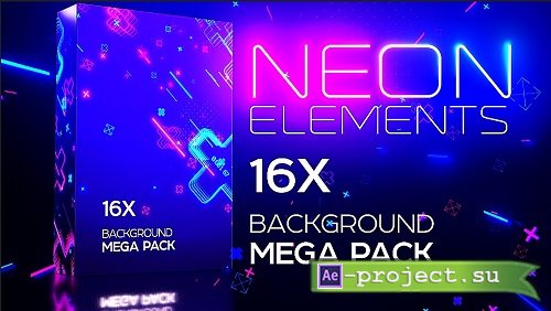 Neon Elements Background Pack 741477 - Stock Motion Graphics