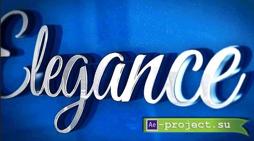 Elegance 3D Logo 63 - Project for After Effects