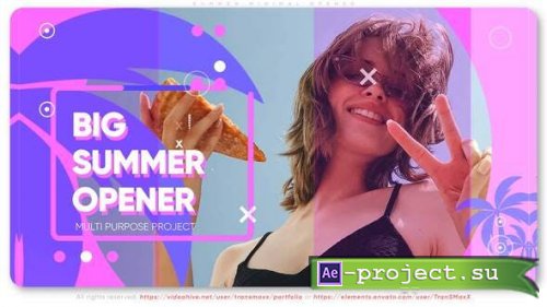 Videohive - Summer Minimal Opener - 32408197 - Project for After Effects