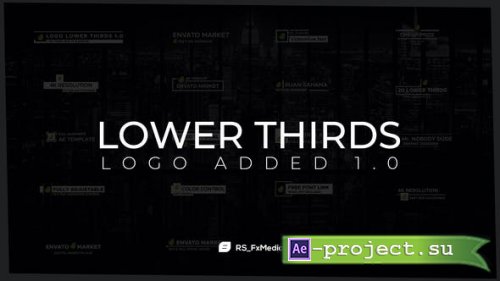 Videohive - Lower Thirds | Logo Added 1.0 - 31846818 - Project for After Effects
