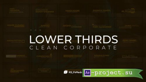 Videohive - Lower Thirds | Clean Corporate - 31846876 - Project for After Effects