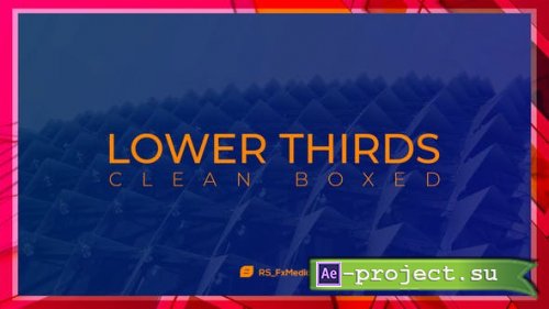 Videohive - Lower Thirds | Clean Boxed - 31846919 - Project for After Effects
