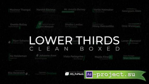 Videohive - Lower Thirds | Clean Fade In - 31846955 - Project for After Effects