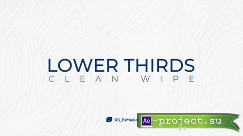 Videohive - Lower Thirds | Clean Wipe - 31846986 - Project for After Effects