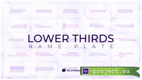 Videohive - Lower Thirds | Name Plate - 31847016 - Project for After Effects