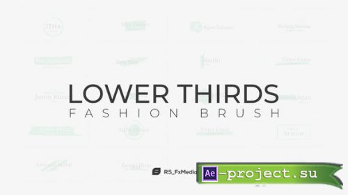 Videohive - Lower Thirds | Fashion Brush - 31864607 - Project for After Effects