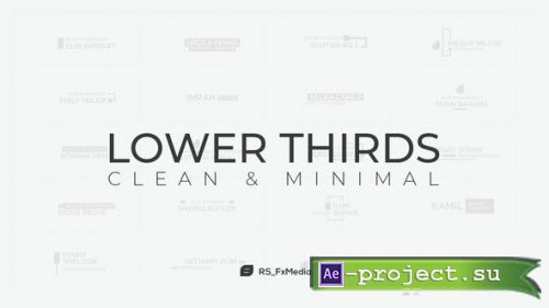 Videohive - Lower Thirds | Clean & Minimal - 31864661 - Project for After Effects