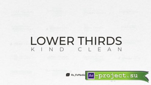 Videohive - Lower Thirds | Kind Clean - 31864695 - Project for After Effects