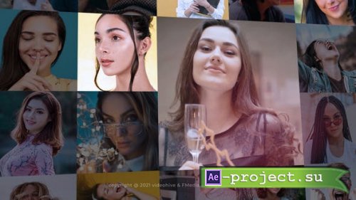Videohive - Mosaic Photo YouTube Intro - 32385577 - Project for After Effects