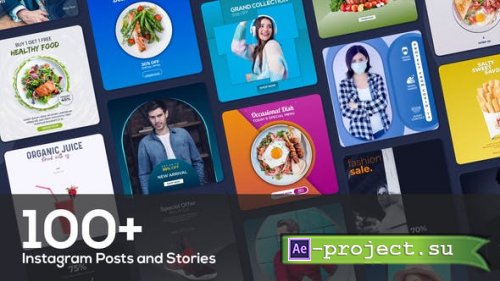 Videohive - 100+ Instagram Posts and Stories Suite - 31656287 - Project for After Effects