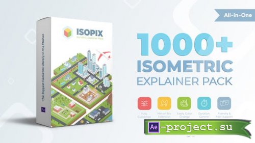 Videohive - Isopix - Isometric Explainer Pack - 31944698 - Project & Script for After Effects
