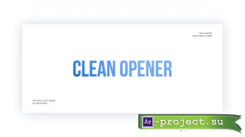Videohive - Clean Opener - 32445602 - Project for After Effects