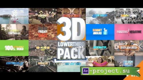 Videohive - 3D Titles Pack - 20897214 - Project for After Effects