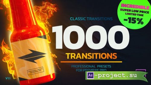 Videohive - 1000 Premiere Pro Transitions - 26058666 - Premiere Pro Templates