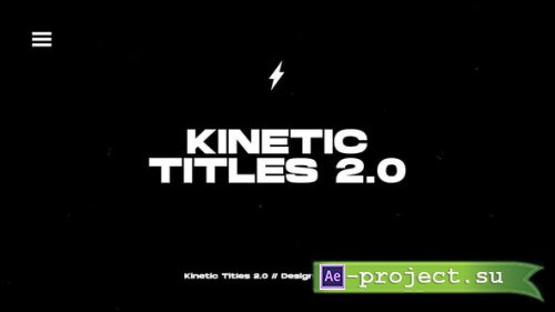 Videohive - Kinetic Titles 2.0 | After Effects - 32583721 - Project for After Effects