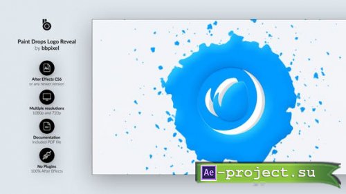 Videohive - Paint Drop Logo Reveal - 30948454 - Project for After Effects