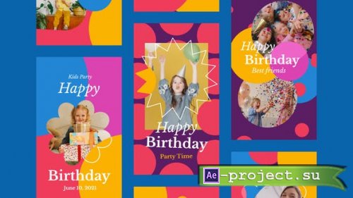 Videohive - Kids Birthday Party Instagram Stories - 32591990 - Project for After Effects