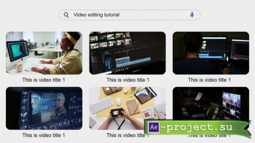 Videohive - Search The Web Video - 32591627 - Project for After Effects