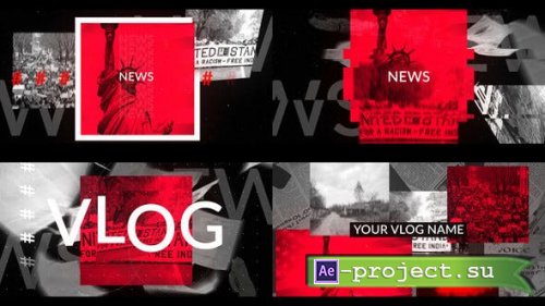 Videohive - News Vlog Intro - 32605734 - Project for After Effects