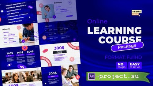 Videohive - Online learning course Package - 31455264 - Project for After Effects