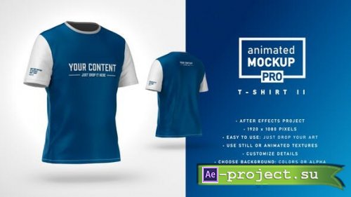 Videohive - T-shirt II Mockup Template - Animated Mockup PRO - 32607556 - Project for After Effects