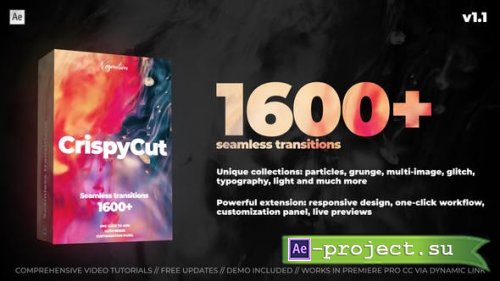 Videohive - Transitions v1.1 - 26829624 - Project & Script for After Effects