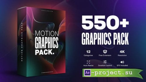 Videohive - Motion Graphics Pack // 550+ Animations Pack - 23678923 - Project & Script for After Effects