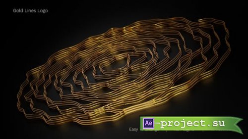 Videohive - Gold Lines Logo - 31530330 - Project for After Effects