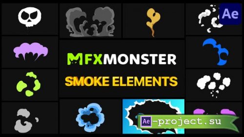 Videohive - Cartoon Smoke | After Effects - 32627646 - Project & Script for After Effects