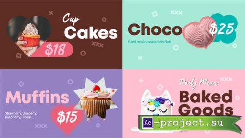 Videohive - Baked Goods Menu | After Effects - 32527930 - Project for After Effects