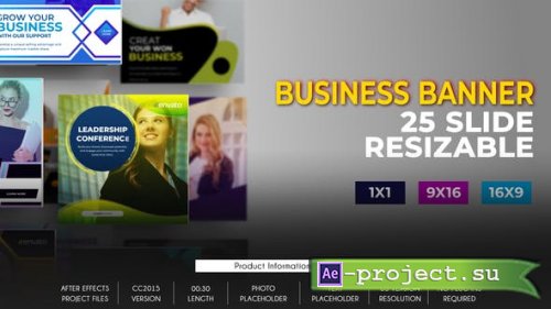 Videohive - 25 Business Banner Ad B80 - 32651312 - Project for After Effects