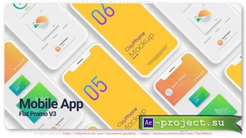 Videohive - Mobile App. Flat Promo V3 - 32638130 - Project for After Effects