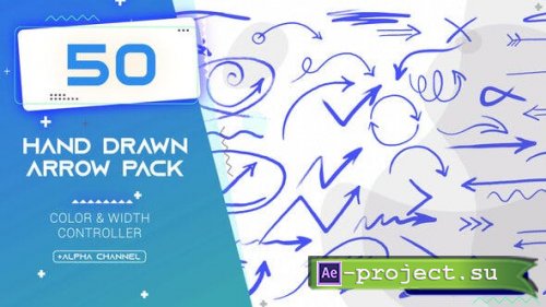 Videohive - Hand Drawn Arrows Pack - 32664020 - Project for After Effects