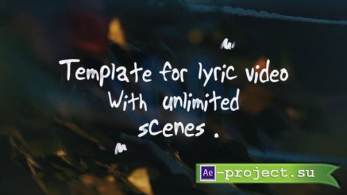 Videohive - Lyric Video Template - 28438225 - Project for After Effects
