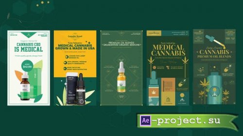 Videohive - Cannabis Hemp Oil Products Instagram Sotires - 32680512 - Project for After Effects