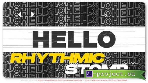 Videohive - Rhythmic Typo Stomp - 32652435 - Project for After Effects