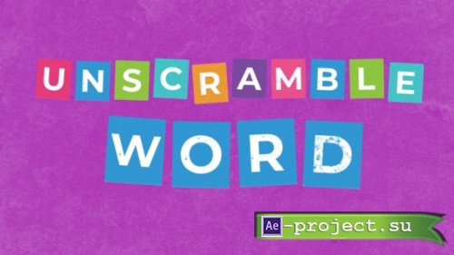 Videohive - Unscramble Word - 32548900 - Project & Script for After Effects