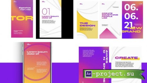 Videohive - Bright Abstract typography stories - 32690984 - Project for After Effects
