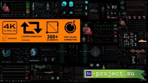 Videohive - Medical Pack 18 Screens (300+ elements) - 31030245 - Project for After Effects