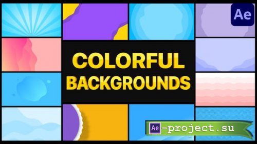 Videohive Colorful Backgrounds | After Effects 32762317 - Project & Script for After Effects