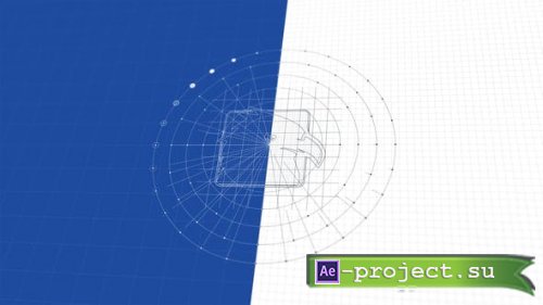 Videohive - Blueprint Grid Logo Reveal - 28722624 - Project for After Effects